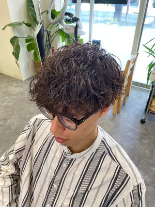 パーマ メンズ メンズ特化LIBER 石川玲央のヘアスタイル