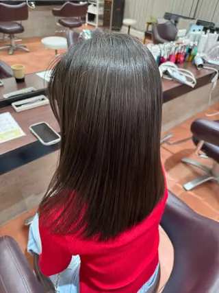 セミロング カラー 三澤 廉のヘアスタイル