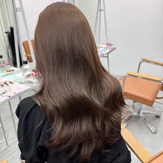 ロング カラー ヘアアレンジ ブリーチなしカラー /ベージュ/安形翔のヘアスタイル