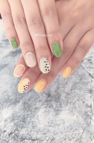 ネイル 北浦和 自爪育成ケアのネイルデザイン