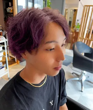 ショート カラー パーマ 大澤 誠一のヘアスタイル
