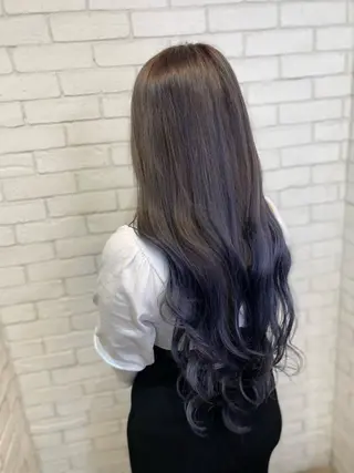 ロング カラー ヨシダ フミノリのヘアスタイル