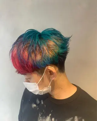 ショート カラー メンズ 園田 将士のヘアスタイル