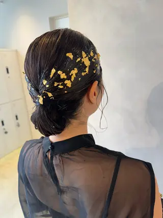 ヘアアレンジ 透明感カラー✨艶髪 制作🌱山根あゆみのヘアスタイル