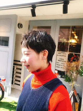 ショート コクブ アキヨのヘアスタイル