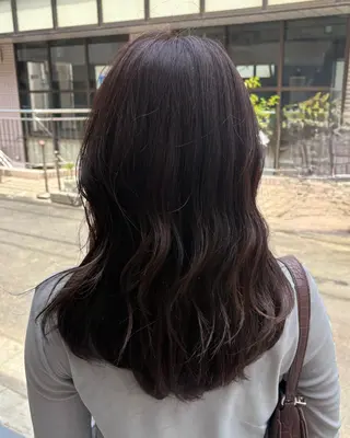 ロング カラー DX SHARE SALON所属・ツヤ感白髪ぼかし KEIKOのヘアスタイル