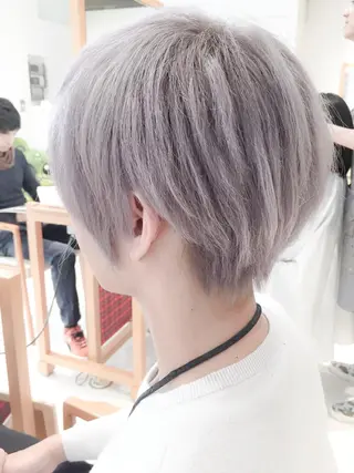 ショート カラー ヘアアレンジ メンズ モテ髪透明感❤️ デイズヘアカラーのヘアスタイル