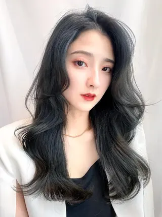 セミロング 韓国くびれレイヤー 🇰🇷はづきのヘアスタイル