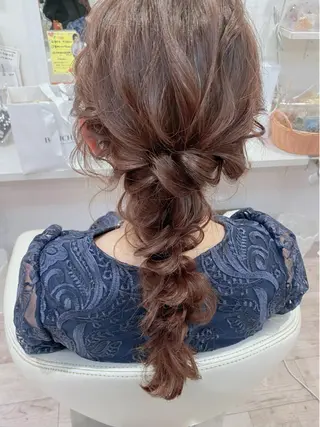 ロング ヘアアレンジ セットサロン      ラフテル所属・大阪/ヘアアレンジ /似合わせset💐のヘアスタイル
