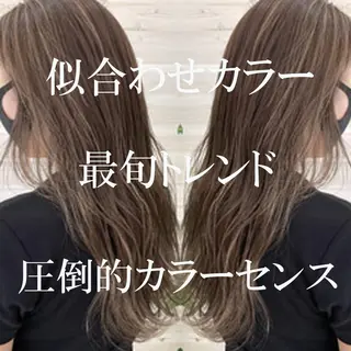 カラー 柔らかオリーブカラー 透明感カラー古澤羅威のヘアスタイル
