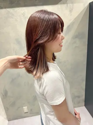 ミディアム カラー kimika🥑 メンズ/髪質改善のヘアスタイル