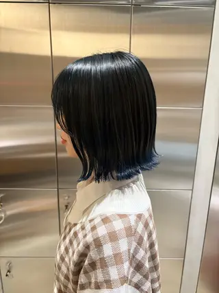 ミディアム カラー 樋口 花穂のヘアスタイル