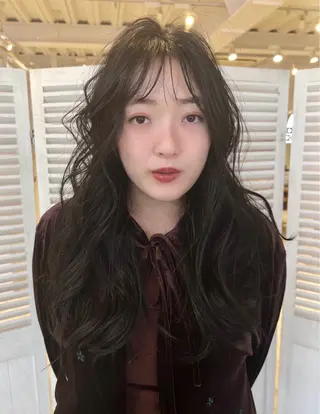 ロング 韓国ヘア 🎀華澄のヘアスタイル