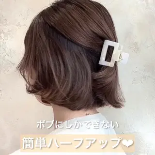 ショート カラー パーマ ヘアアレンジ Surpass所属・🌈小顔似合わせ SHIHO🌈のヘアスタイル