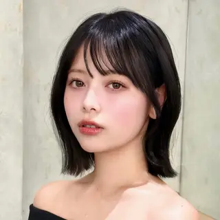 ショート ボブ・レイヤー・縮毛 くびれボブ・内藤康太のヘアスタイル