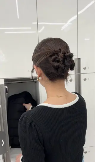 ロング 加藤 優里のヘアスタイル