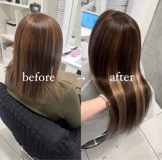 ロング りおな/エクステ /ミルクティーカラーのヘアスタイル