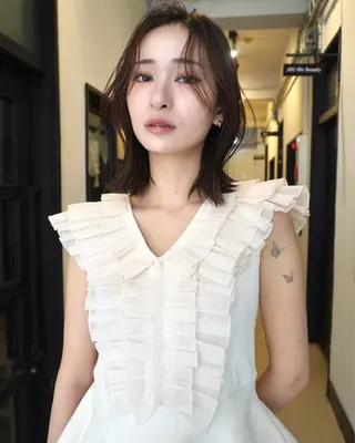 ミディアム Lien by kiitos所属・韓国ヘア×レイヤー カット/上田丈也のヘアスタイル