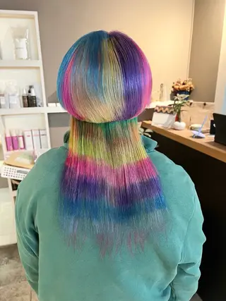 ロング カラー daiki 原宿のヘアスタイル