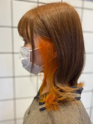 セミロング カラー Fan.ray⭐️ 松永拓巳のヘアスタイル