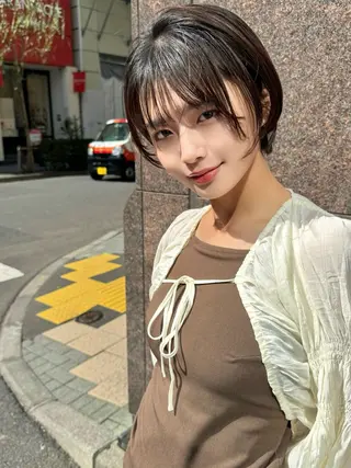 ショート 撮影カットモデル募集 前髪、顔周り/徳永のヘアスタイル