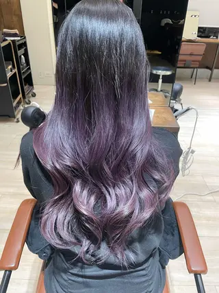 ロング 艶カラー/アレンジ/ はまぐちうみのヘアスタイル