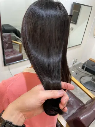 セミロング カラー SUN GLOW  サングロウ所属・水素トリートメント／ 髪質改善/ナカノメのヘアスタイル