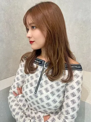 ロング カラー ヘアアレンジ ✨韓国レイヤー/ 髪質改善✨　冨永剛のヘアスタイル