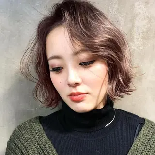 ミディアム カラー ma naのヘアスタイル