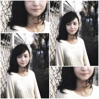 ミディアム 圧倒的美髪ストレート ツダケイタロウのヘアスタイル