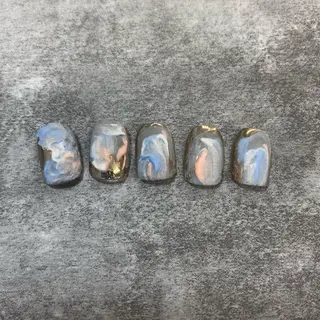 メンズ ネイル akari✨ 韓国風、メンズネイルのネイルデザイン