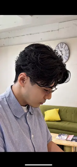 ショート パーマ メンズ 毛流れ/シャドウ 【大宮】Mizukiのヘアスタイル