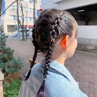セミロング ヘアアレンジ flocci🌙 フロクシのヘアスタイル