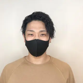 パーマ メンズ 佐野 太河のヘアスタイル