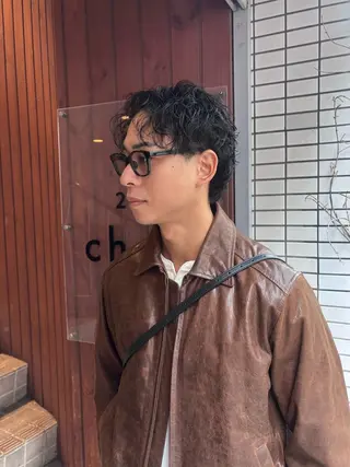 パーマ メンズ ボブ/メンズ/パーマ /Tamakiのヘアスタイル