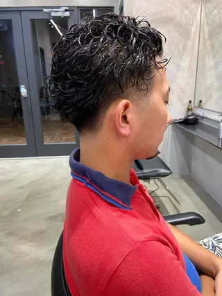 ショート パーマ メンズ FM【エフエム】HAVANA所属・💈圧倒的メンズ特化 明大前美容師💈のヘアスタイル