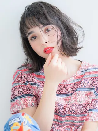 ミディアム マーブル東京 三軒茶屋 美容室のヘアスタイル
