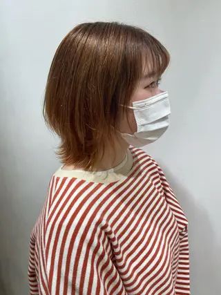 ミディアム カラー 🐺ウルフ/レイヤー 似合わせ‎🤍沙羅のヘアスタイル