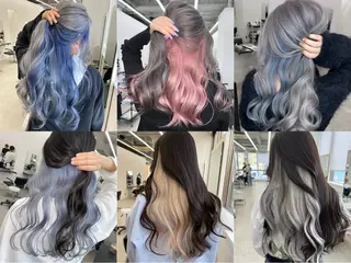 ロング カラー 黒田 真美のヘアスタイル