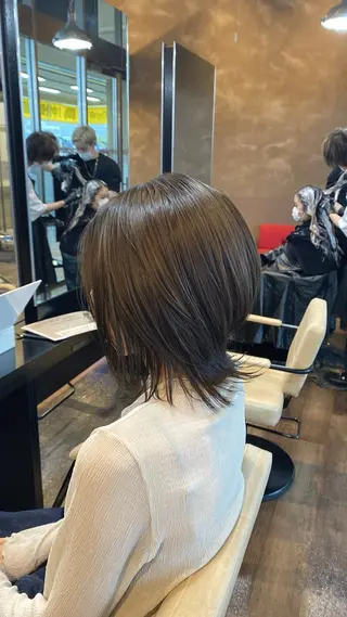 ミディアム カラー STYLE エキシティ店所属・【似合わせパーマ】 STYLE 杉原　魁のヘアスタイル