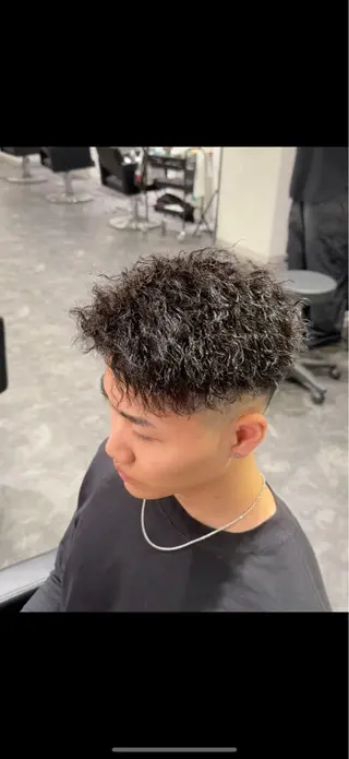 ショート パーマ メンズ メンズパーマ特化 美容師kouyaのヘアスタイル