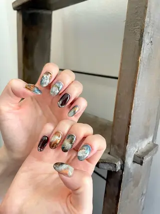 ネイル 甲府市徳行 🧸prunelleのネイルデザイン