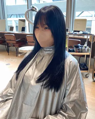 ロング カラー レイヤー/顔周り /透明感🩶高橋大のヘアスタイル