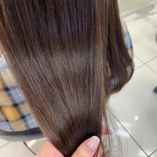 ロング カラー ウスイ ハルカのヘアスタイル