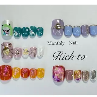 ネイル Rich to 宮里のネイルデザイン