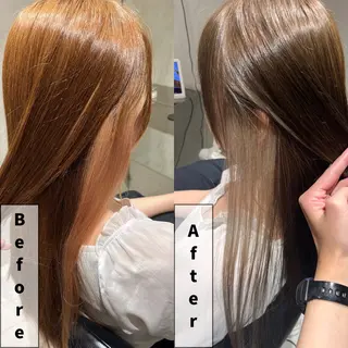 ロング カラー 髪質改善・美髪矯正 ケアカラーGAOのヘアスタイル