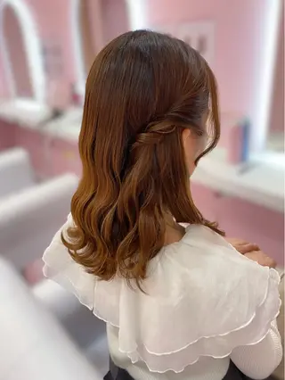 ミディアム ヘアアレンジ Set Salon Mémoire by miuprierre所属・推し活🪄🩷 川上 佳奈のヘアスタイル