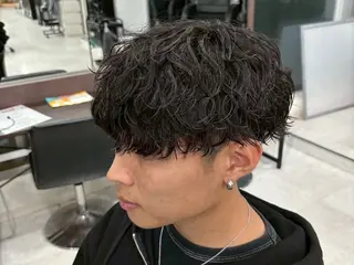 パーマ メンズ 深野 ちさとのヘアスタイル