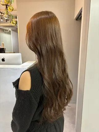 ロング カラー きよはらちさき🍑 柔らかカラー🌱🫧のヘアスタイル