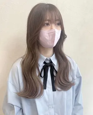 ロング カラー nakahara madokaのヘアスタイル